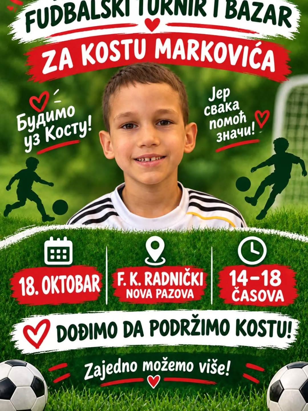 Humanitarni fudbalski turnir i bazar za našeg Kostu